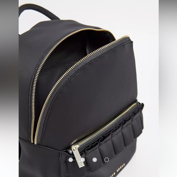 Ted Baker
Womens Black Reese Ruffle Detail Zip Backpack - Picture 9 of 12